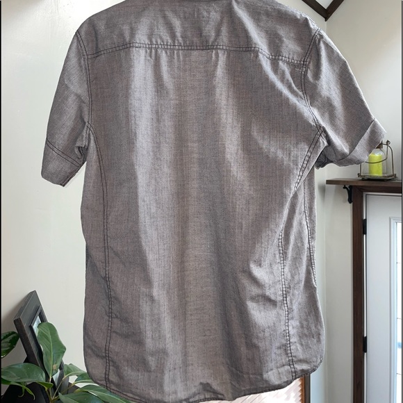 Mens medium Gray button up. Excellent condition. - Picture 2 of 5